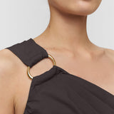 Brown Ros Cotton Poplin Dress - Joseph