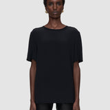 Black Rubin Crepe de Soie Silk Blouse - Joseph