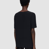 Black Rubin Crepe de Soie Silk Blouse - Joseph