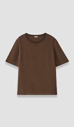 Brown Rubin Crepe de Soie Silk Blouse - Joseph