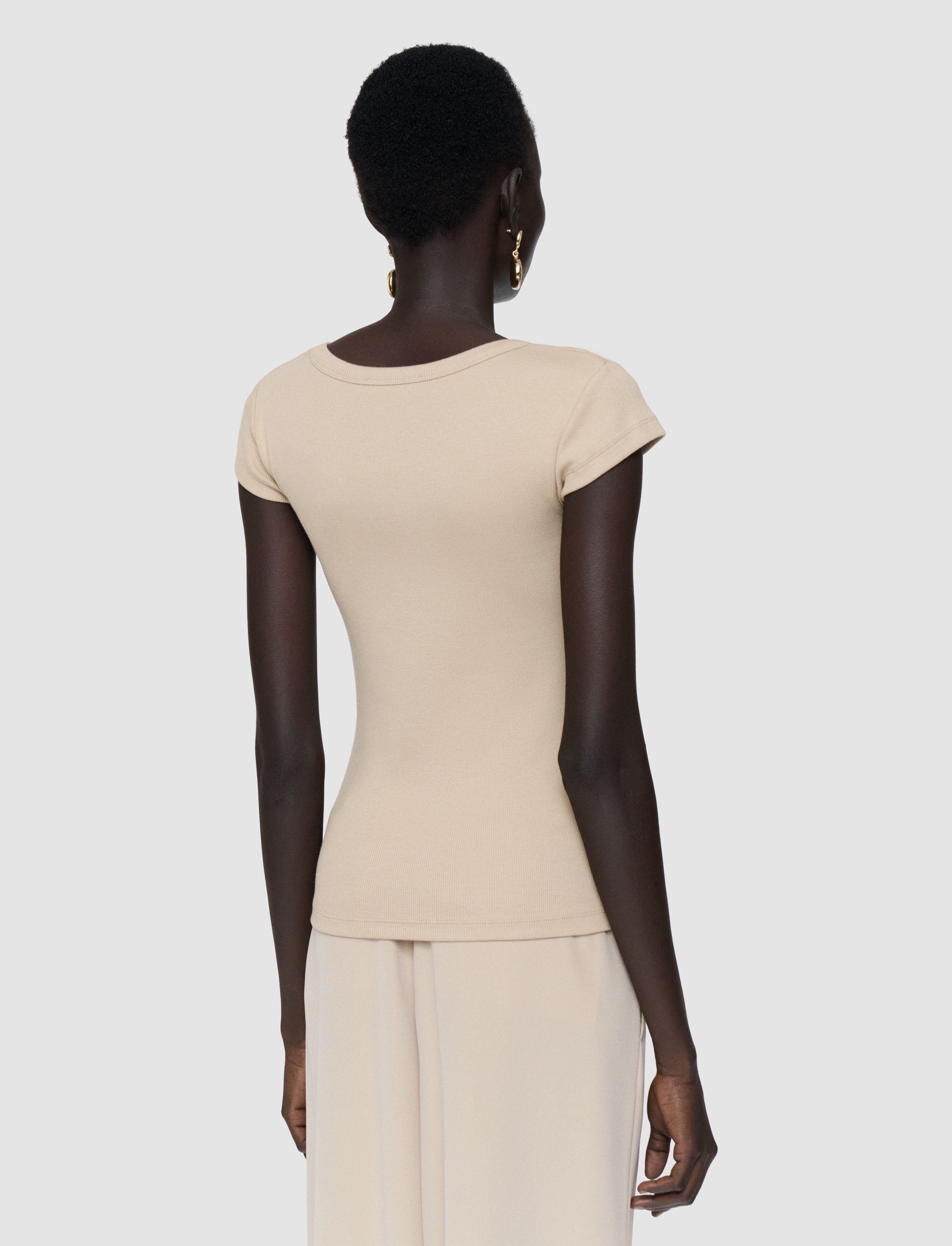 beige-saba-cotton-rib-top-JOSEPH