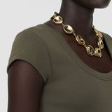 Saba Cotton Rib トップ 