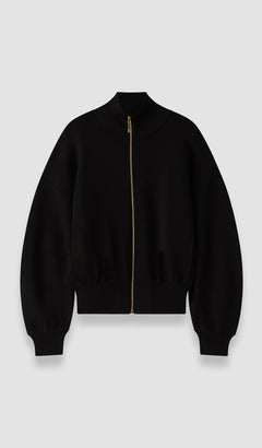 Black Sable Compact Milano Knit Jacket - Joseph