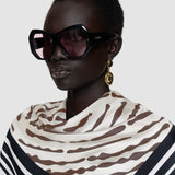 Saff Large Silk Scarf