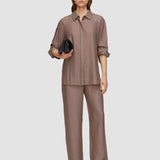 Multicolour Sahel Printed Silk Blend Trousers - Joseph