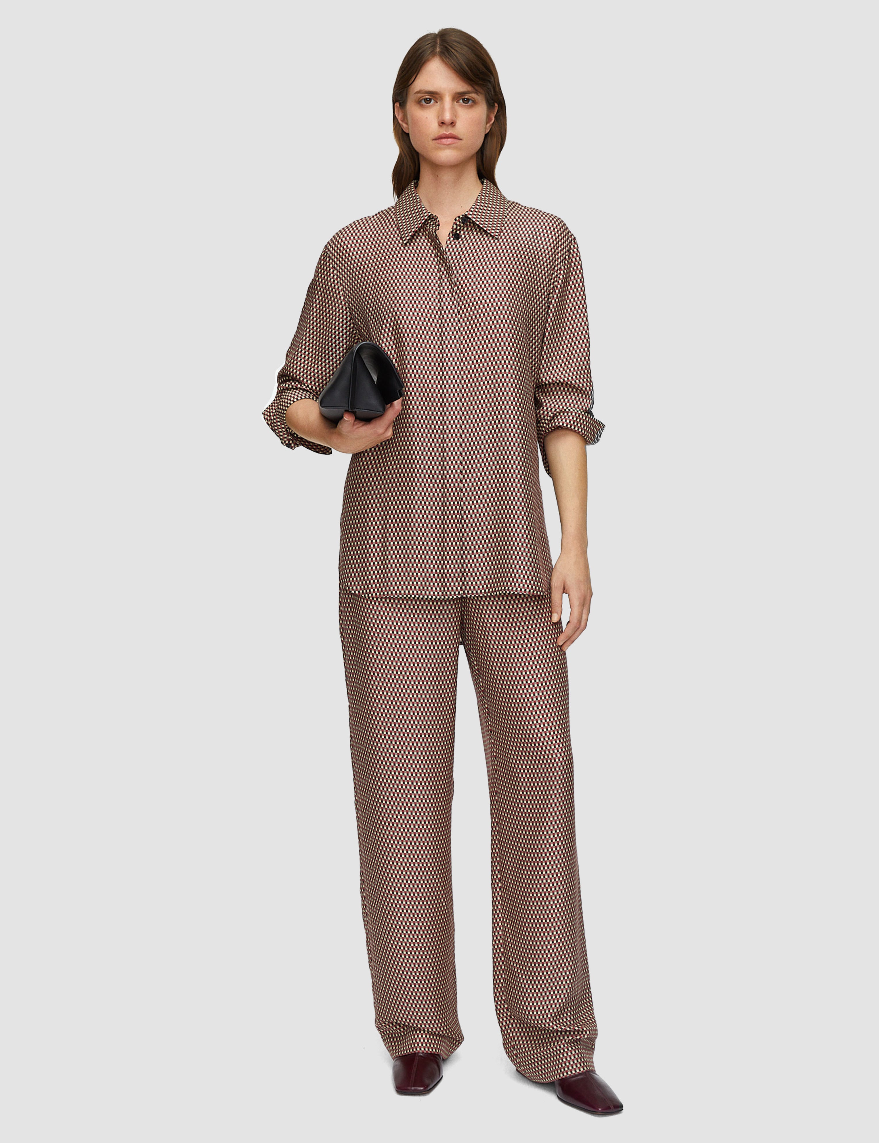 Multicolour Sahel Printed Silk Blend Trousers - Joseph
