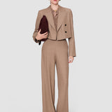 Brown Sami Cady Twill Jacket - Joseph