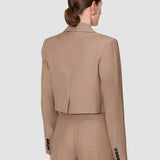 Brown Sami Cady Twill Jacket - Joseph