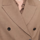 Brown Sami Cady Twill Jacket - Joseph
