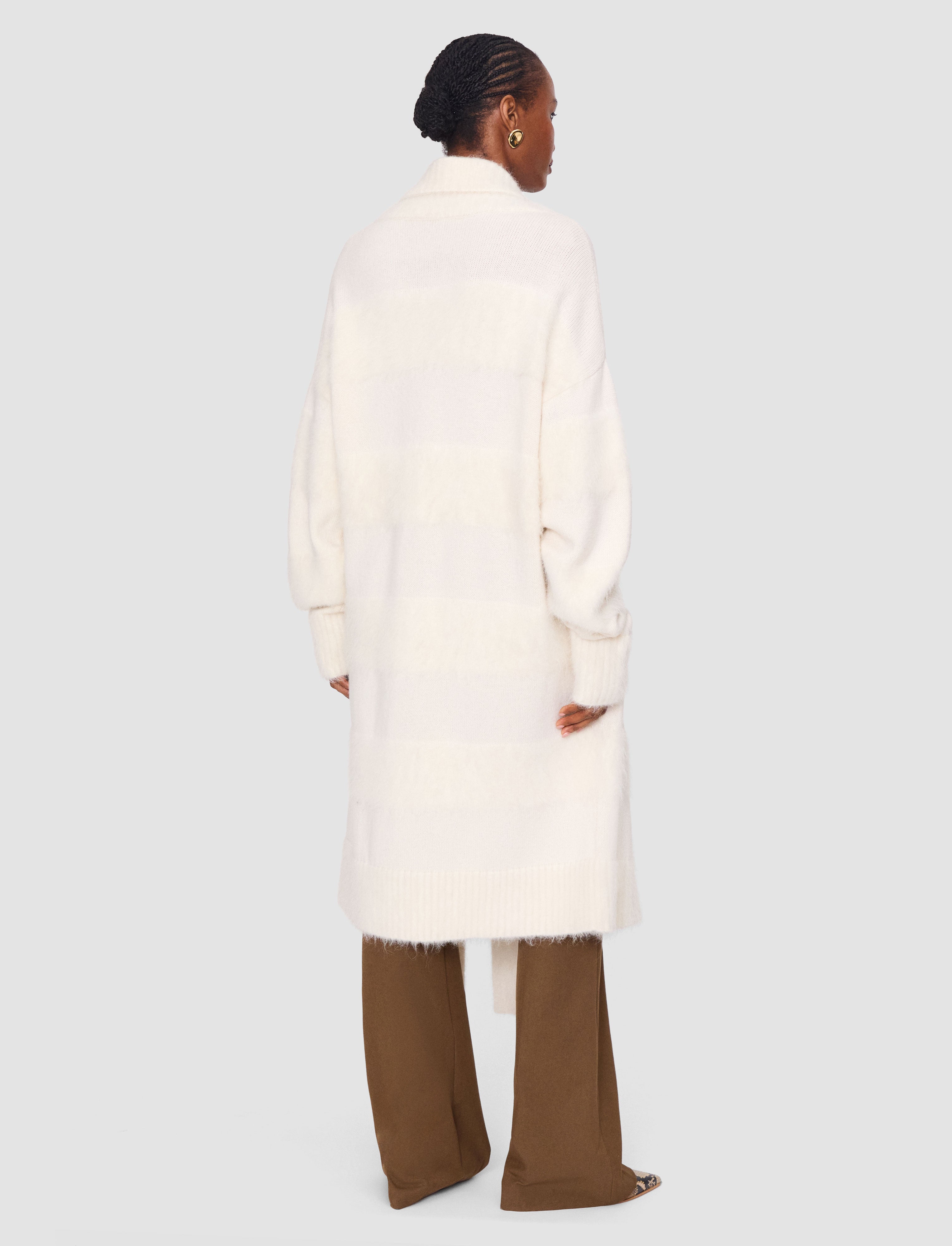 blanc-cardigan-sammy-en-alpaga-brosse-raye-JOSEPH