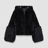 Grey Sarah Shearling Jacket - Joseph