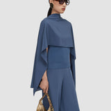 Blue Sarry Crepe de Soie Silk Scarf - Joseph