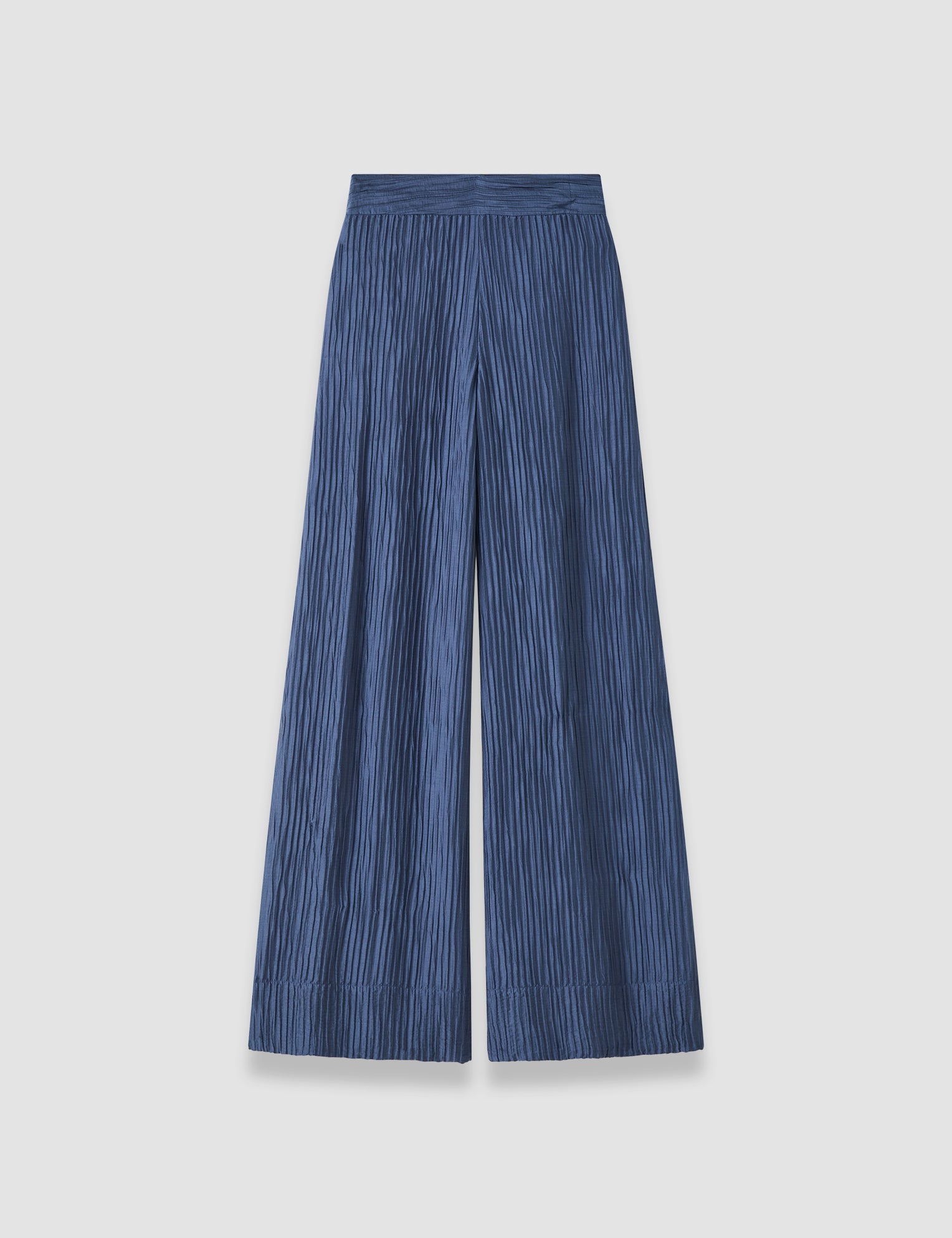 Blue Selene Fluid Crinkle Trousers - Joseph