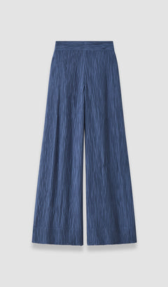 Blue Selene Fluid Crinkle Trousers - Joseph