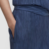 Blue Selene Fluid Crinkle Trousers - Joseph