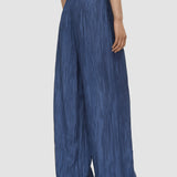 Blue Selene Fluid Crinkle Trousers - Joseph