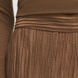 Brown Selene Fluid Crinkle Trousers - Joseph