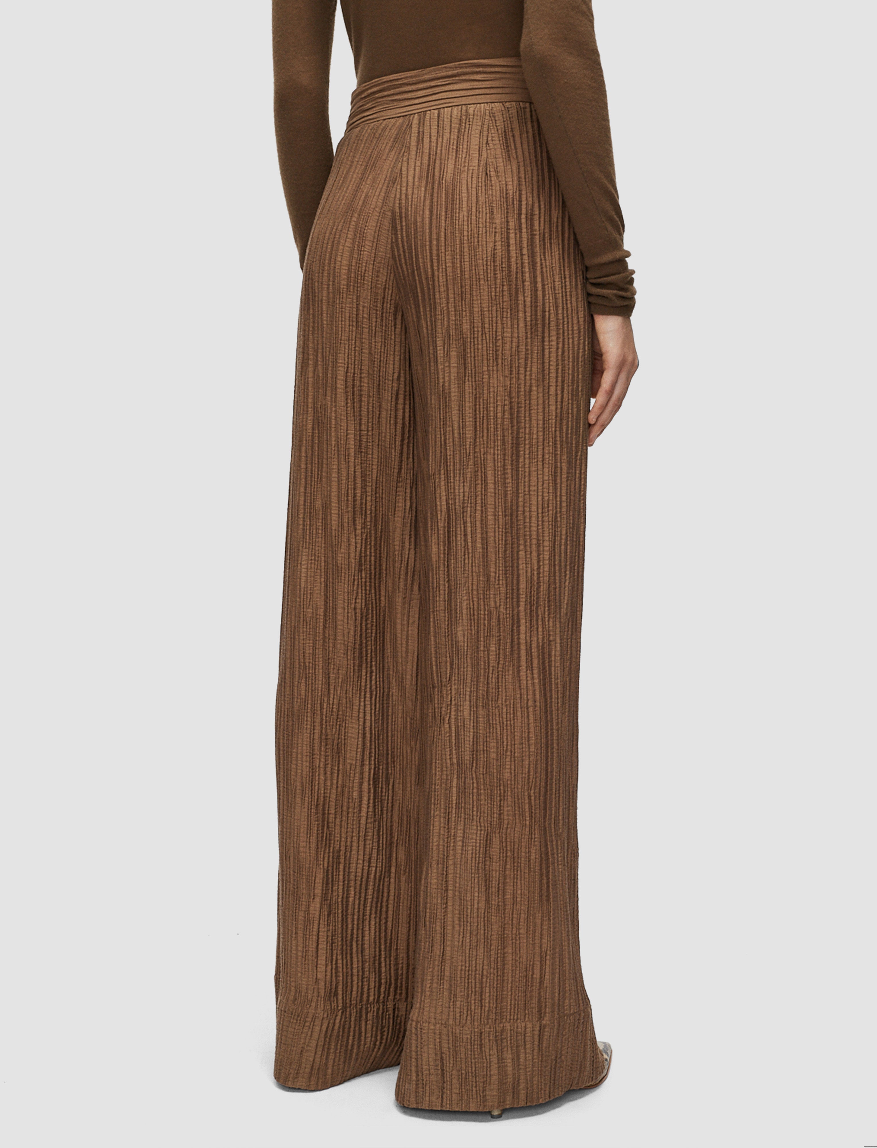 brown-selene-fluid-crinkle-trousers-JOSEPH