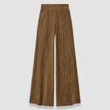 Brown Selene Fluid Crinkle Trousers - Joseph
