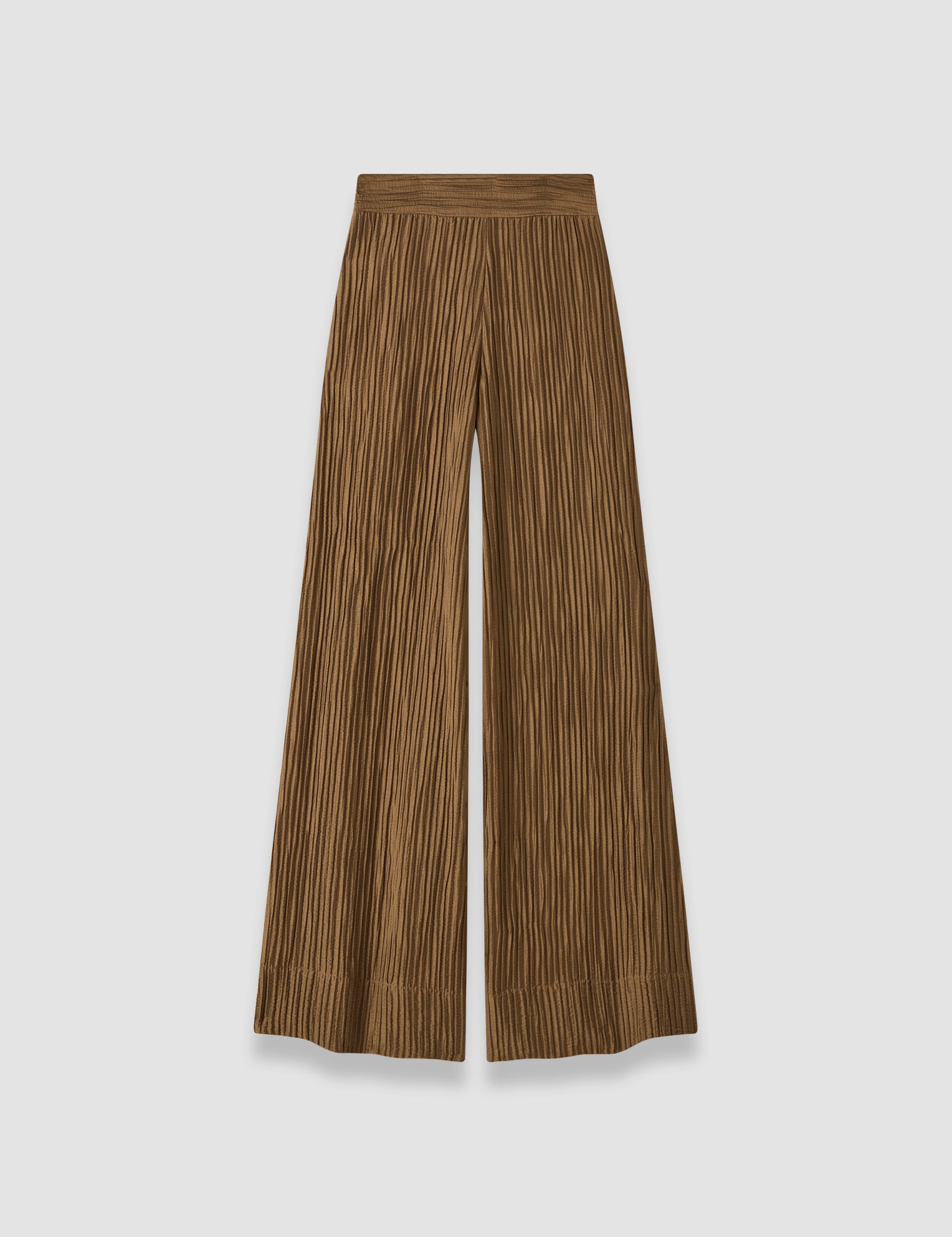 Brown Selene Fluid Crinkle Trousers - Joseph