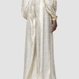 Gold Selene Silk Snake Lame Trousers - Joseph