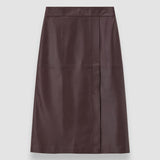 Purple Sèvres Nappa Leather Skirt - Joseph