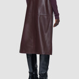 Purple Sèvres Nappa Leather Skirt - Joseph