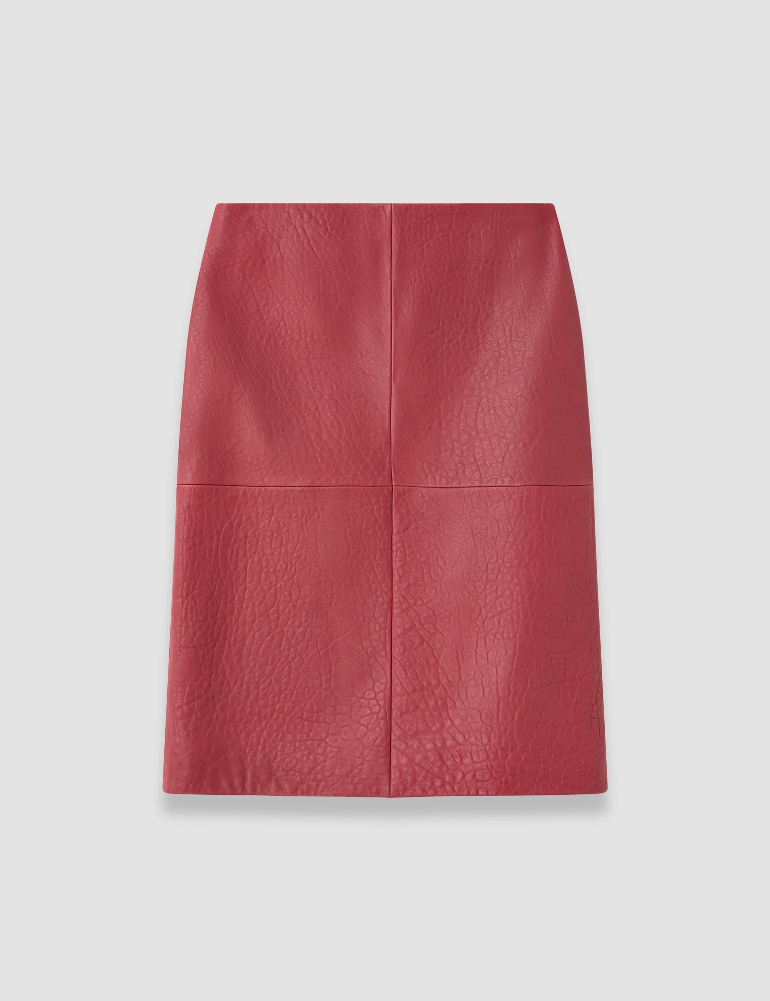 Pink Shroff Pebble Leather Skirt - Joseph