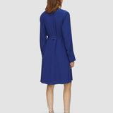 Blue Siam Crepe de Soie Silk Dress - Joseph