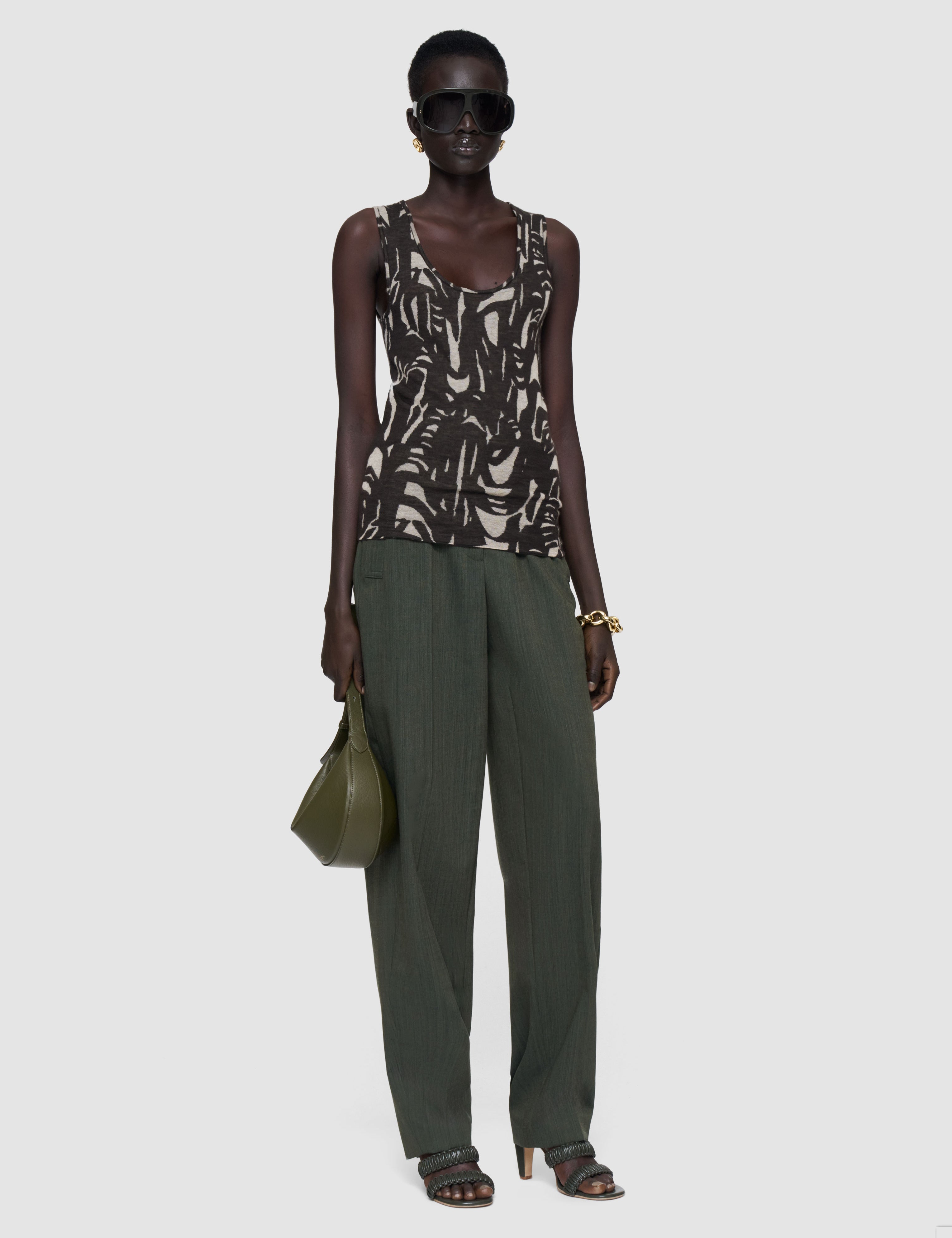 Multicolour Silla Cashair Jacquard Top - Joseph