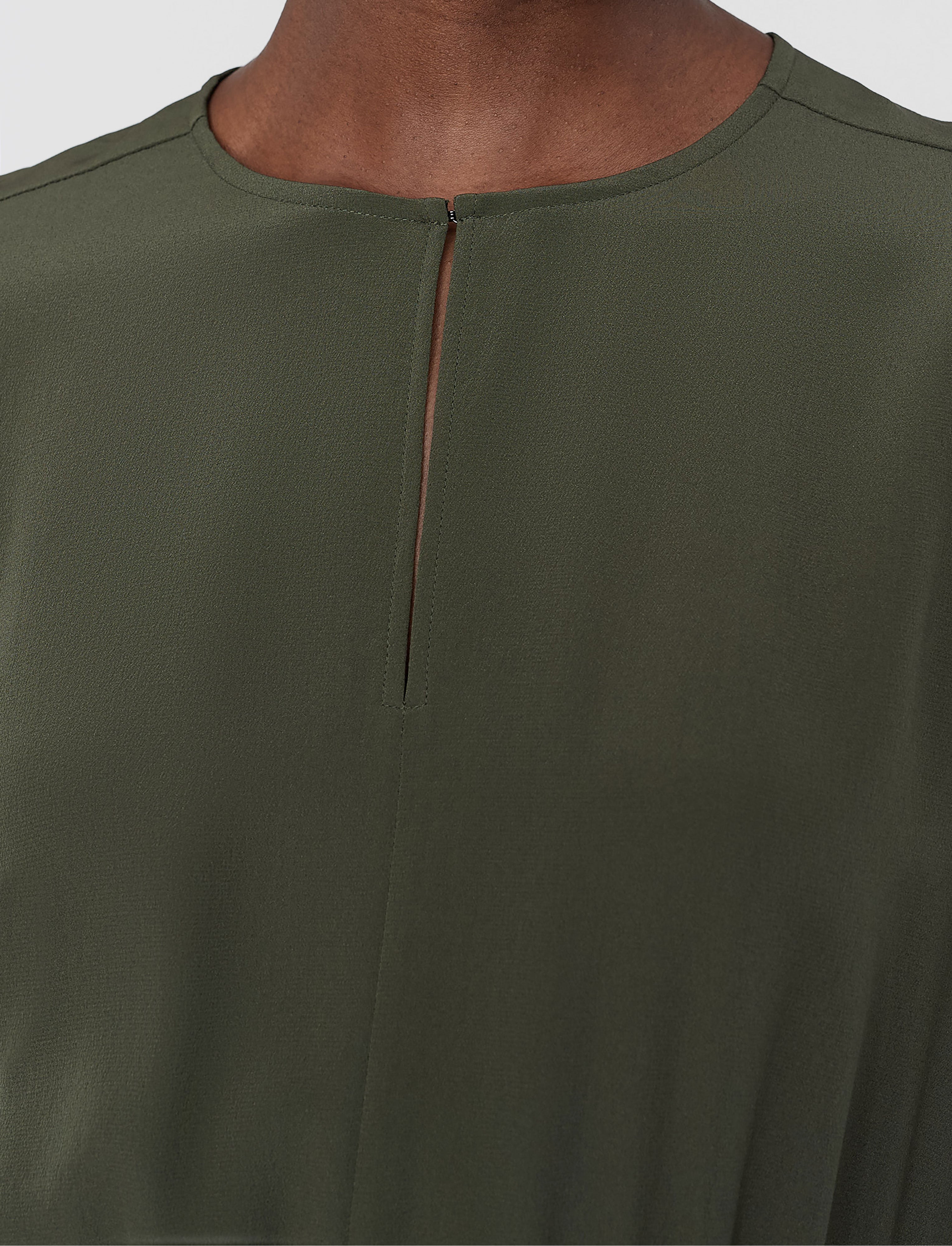 グリーン-silsila-crepe-de-soie-silk-ドレス-JOSEPH