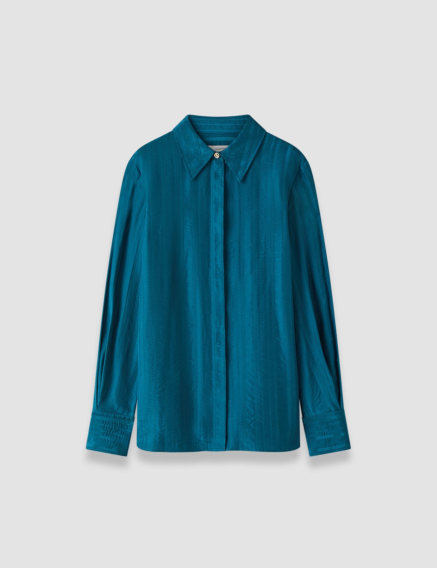 Blue Sina Silk Stripe Blouse - Joseph