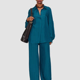 Blouse Sina en soie rayée 