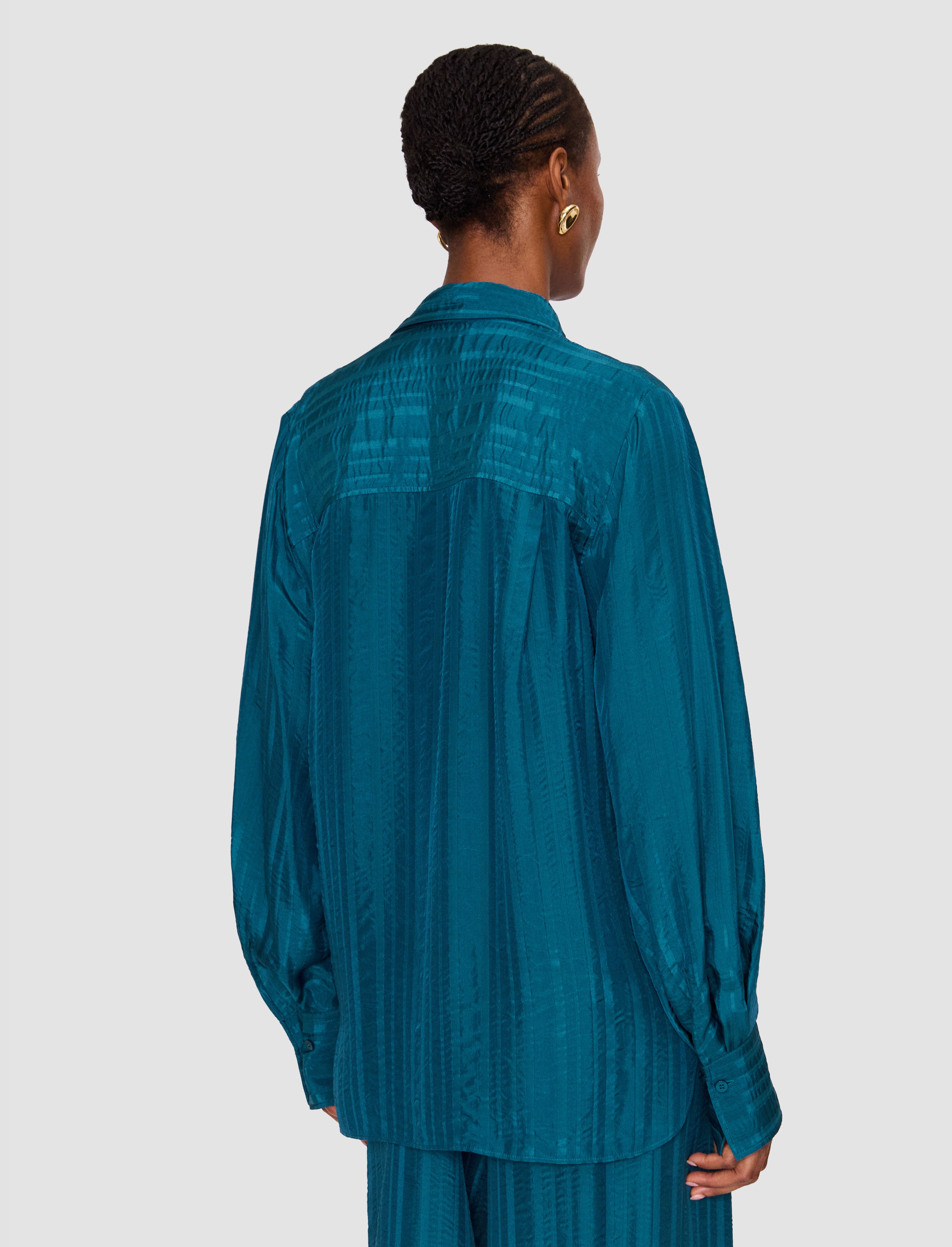 bleu-blouse-sina-en-soie-rayee-JOSEPH