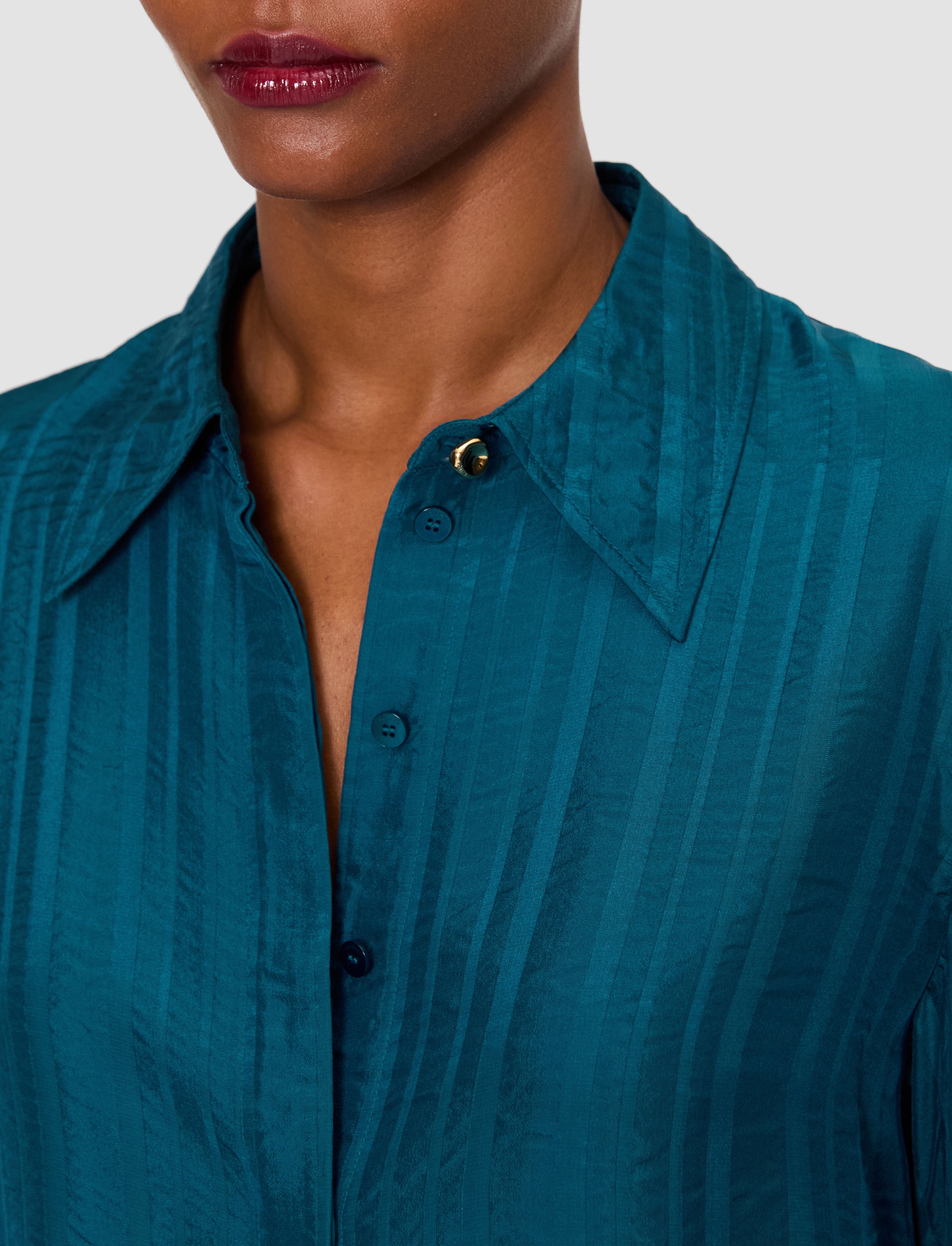 bleu-blouse-sina-en-soie-rayee-JOSEPH