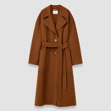 Brown Spencer Double Face Cashmere Coat - Joseph