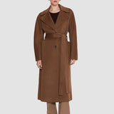 Brown Spencer Double Face Cashmere Coat - Joseph