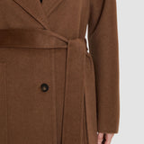 Brown Spencer Double Face Cashmere Coat - Joseph