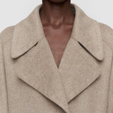 White Spencer Double Face Cashmere Coat - Joseph