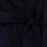 Blue Spencer Double Face Snake Jacquard Coat - Joseph