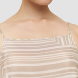 Beige Stace Printed Silk Camisole - Joseph