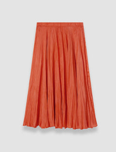 Orange Sully Habotai Silk Skirt - Joseph