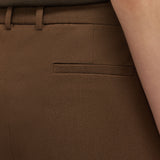 Brown Tafira Gabardine Stretch Trousers - Joseph