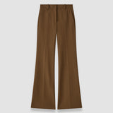 Brown Tafira Gabardine Stretch Trousers - Joseph