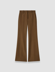 Brown Tafira Gabardine Stretch Trousers - Joseph