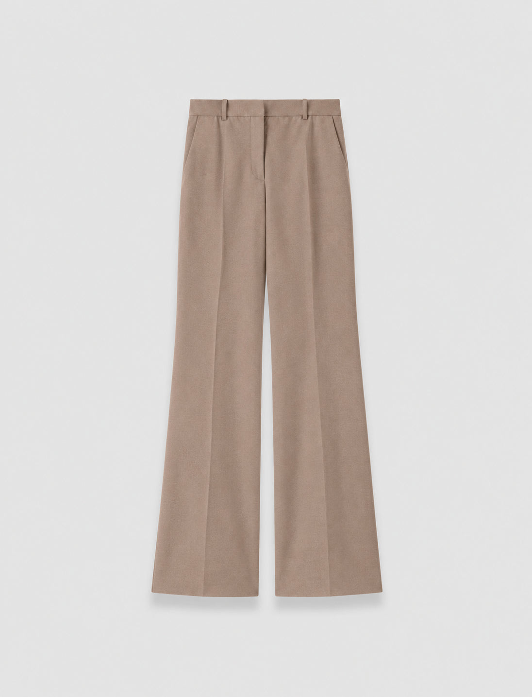 brown-tafira-gabardine-stretch-trousers-JOSEPH