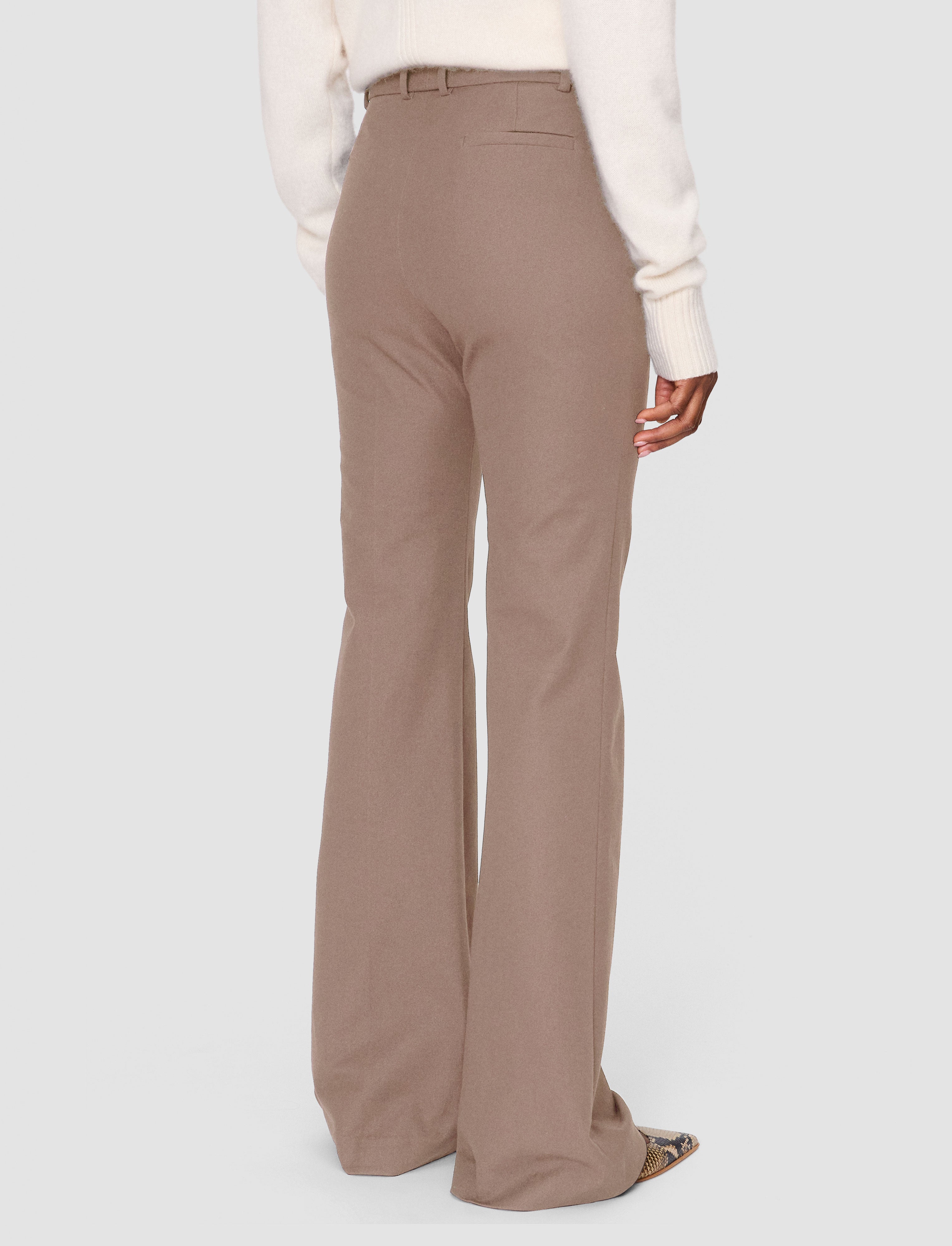 brown-tafira-gabardine-stretch-trousers-JOSEPH