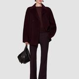 Purple Tafira Gabardine Stretch Trousers - Joseph