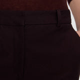Purple Tafira Gabardine Stretch Trousers - Joseph