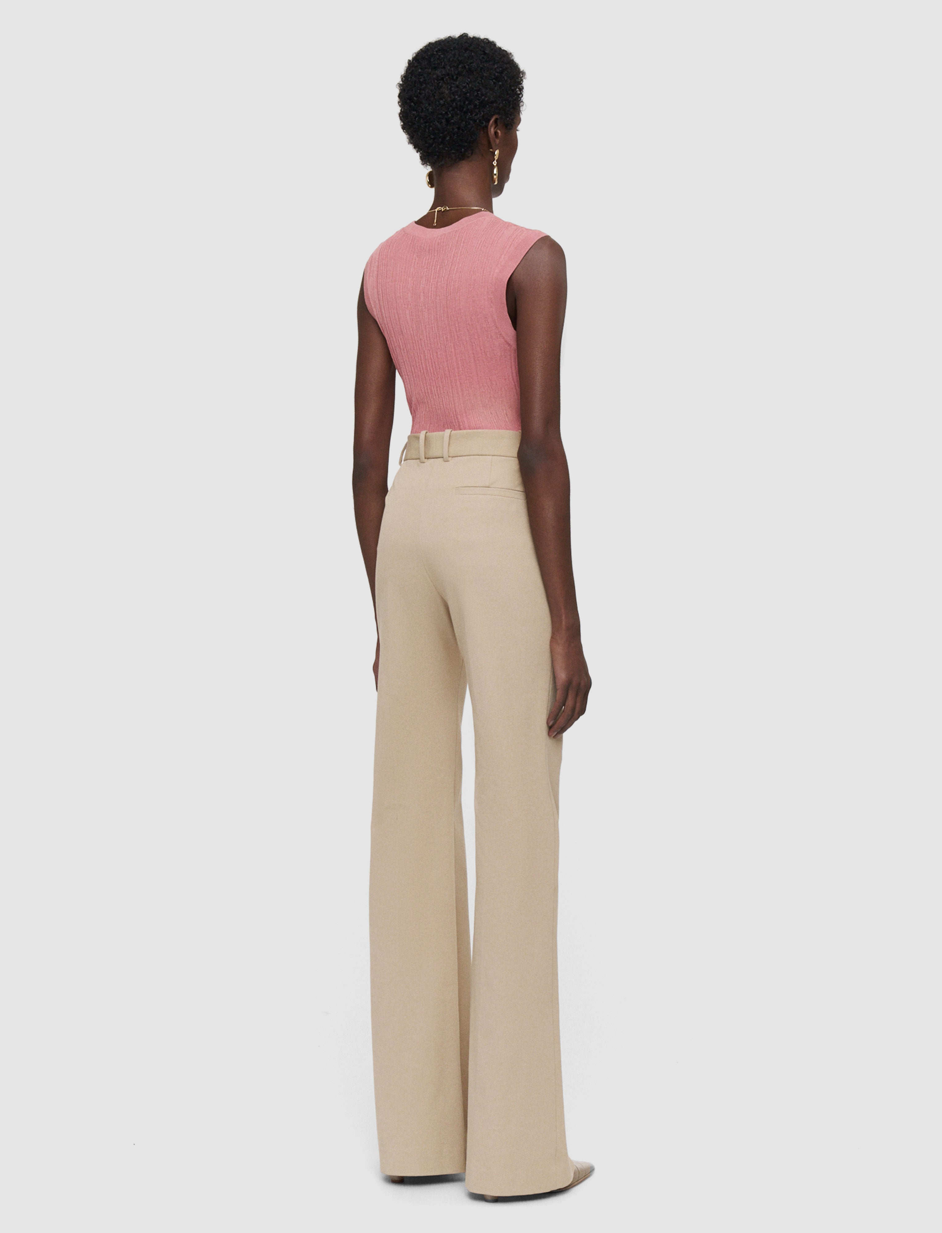 beige-tafira-gabardine-stretch-trousers-JOSEPH